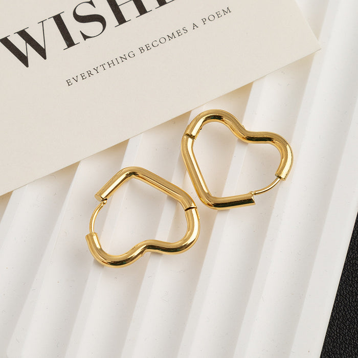Wholesale non-fading bamboo ear ring temperament  plain ring ear buckle