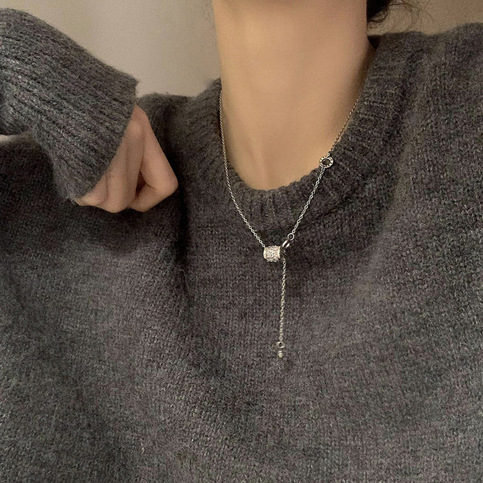 Wholesale Titanium steel necklace pendant does not fade, high-end sweater chain accessories