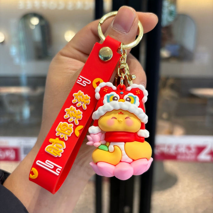 Wholesale  Cute Snake  Lucky  Doll Keychain Pendant