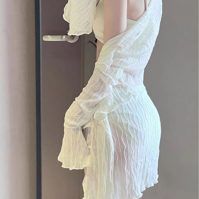 Wholesale Swimsuit Split Bikini Four Piece Set