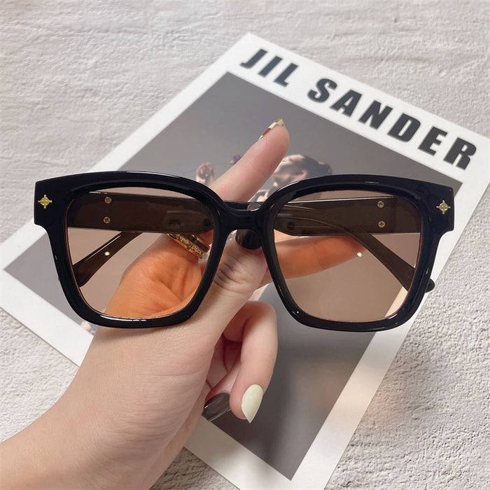 Wholesale Sunglasses Large Frame Square Brown Sunglasses Sunscreen Fashion Blade Sunglasses