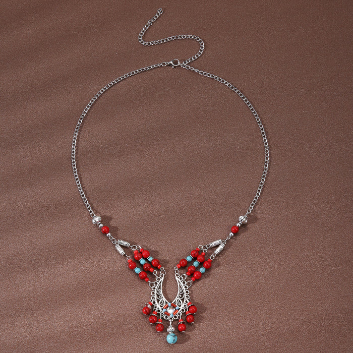 Wholesale Bohemian Ethnic Style Alloy Necklace JDC-NE-NanH008