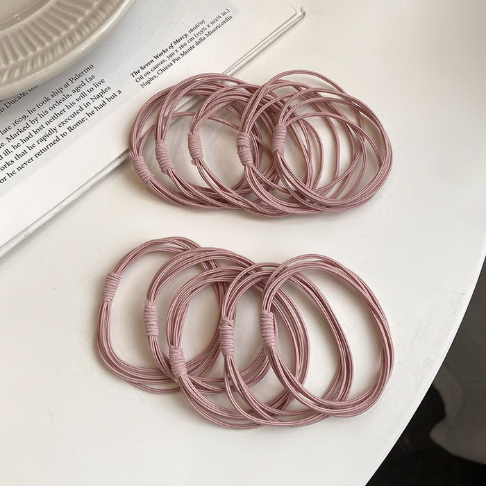 Wholesale Rubber bands, thin hair bands, simple headband, hair tie, leather cover, black headband accessories