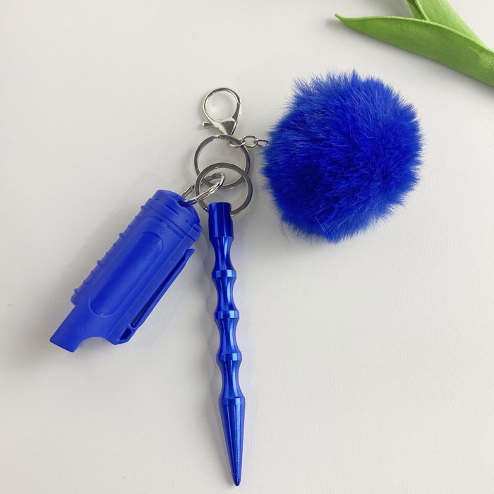 Wholesale Multifunctional Wool Ball 3-piece Keychain JDC-KC-ZY030