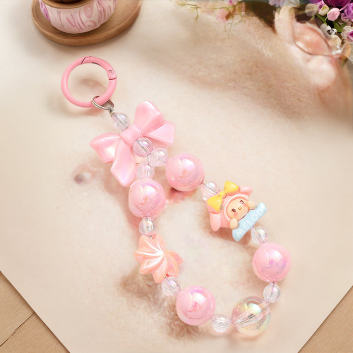 Wholesale Cartoon cute Beaded Keychain