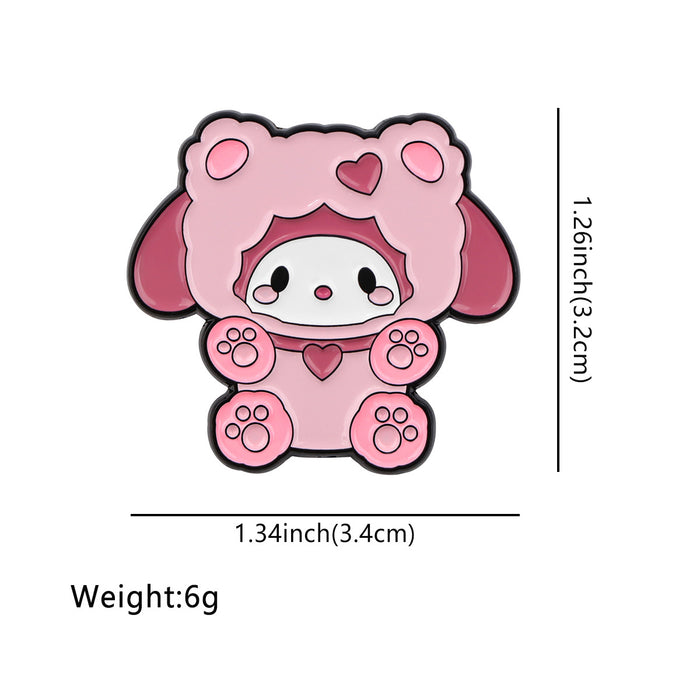 Wholesale Cartoon Cute Cat Brooch Badge Clothing Backpack Decoration Accessories