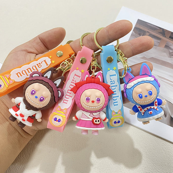 Wholesale Cartoon Doll Little Sheep Keychain Couple School Bag Pendant Car Key Chain Gift
