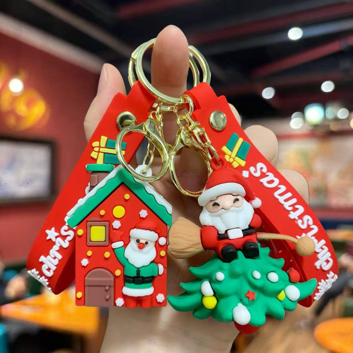 Wholesale Cartoon Cute Christmas Snowman Keychain