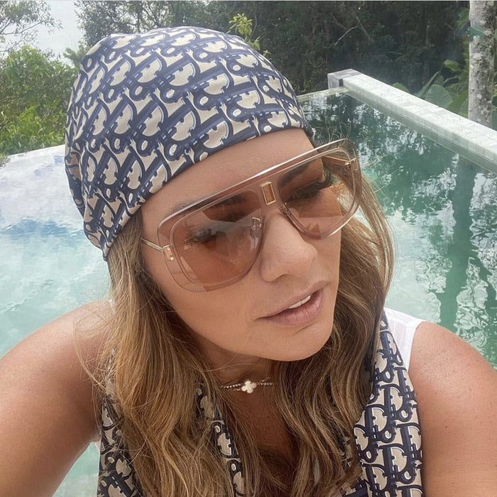 Wholesale Large frame sunglasses, frameless sunglasses, integrated mirror