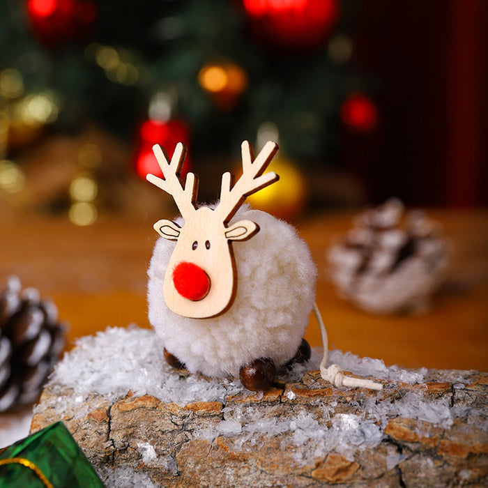 Wholesale Christmas Decoration Pendant Wool Felt Deer Pendant Christmas Tree Pendant Accessories Gift