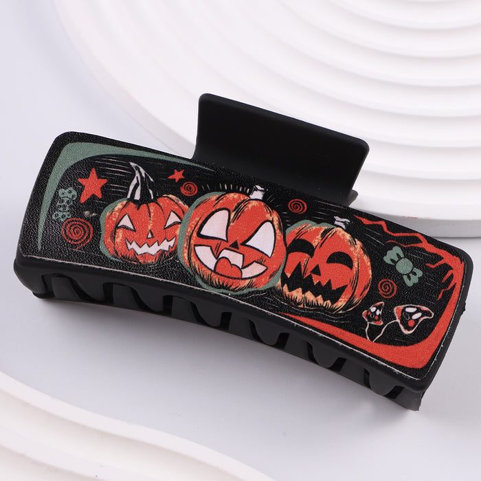 Wholesale Halloween PU Ghost Crow Pumpkin Hairpin JDC-HC-Fengp003