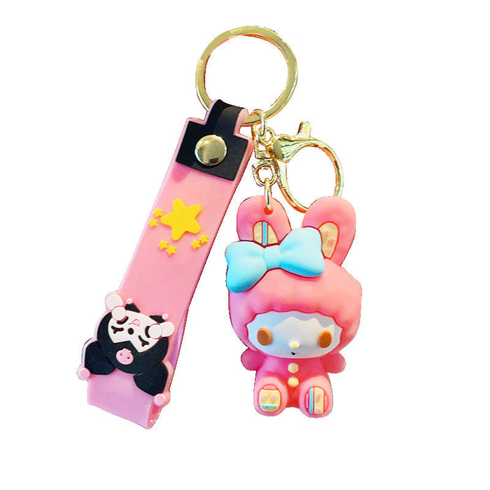 Wholesale Pink Cherry Blossom Doll Keychain JDC-KC-LeZ006