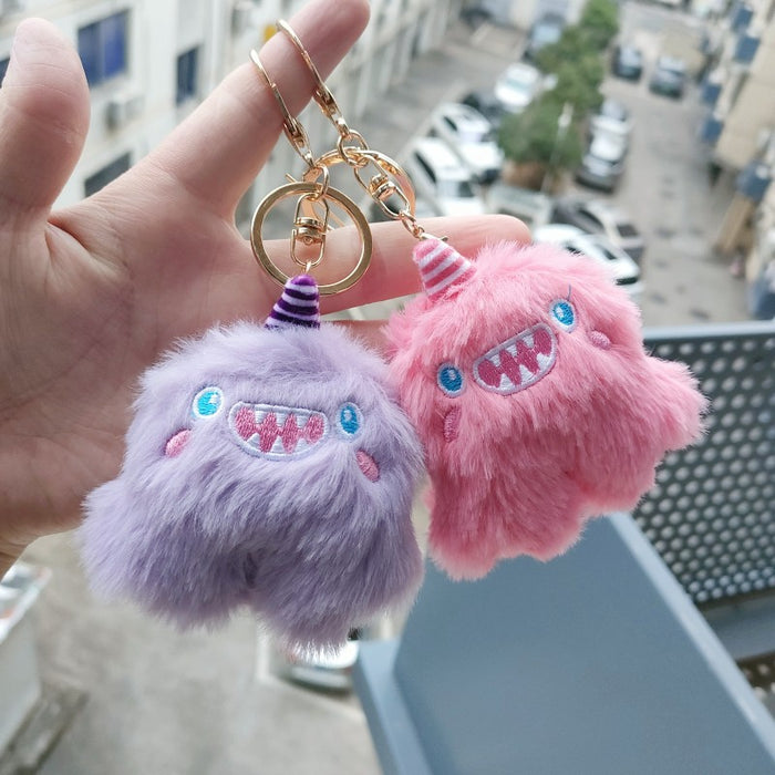 Wholesale Monster Clumsy Keychain Unicorn Plush Pendant Same Style Bag Pendant JDC-KC-RC004