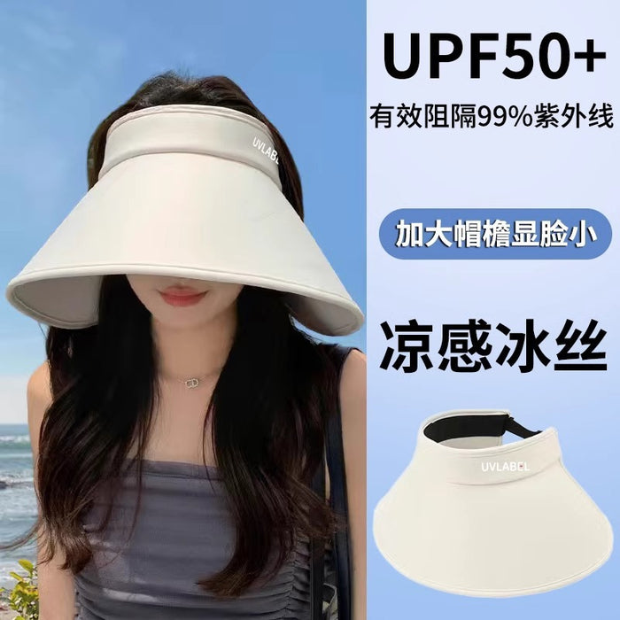 Wholesale Big brim full face sun hat, empty top sun hat, cycling sun hat, beach outdoor tourism
