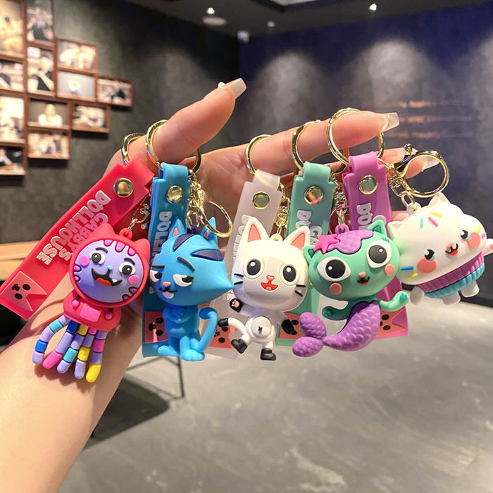 Wholesale House Crossing Animal PVC Stereo Large Doll Gift Car Keychain