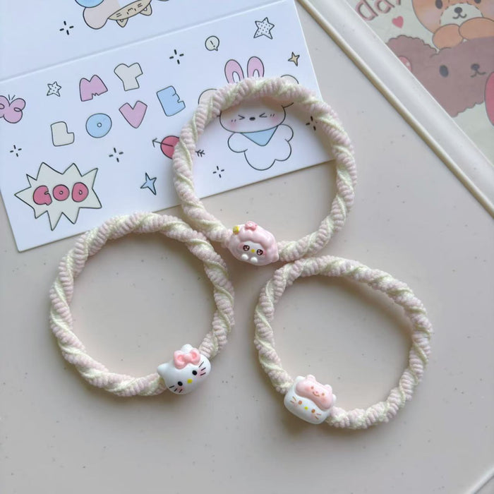 Wholesale Rubber Band Resin Headline Katie Hair Ring Couple Hair Accessories