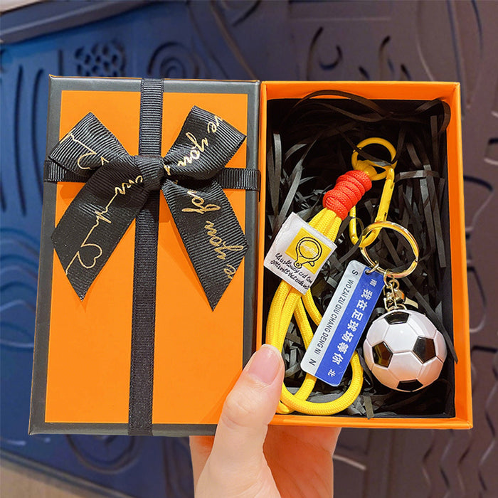 Wholesale Cartoon Football Trophy Keychain ABS Purple Car Key Accessory