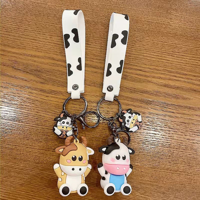 Wholesale Cute Cartoon Cow Doll Keychain Simple JDC-KC-ZT013