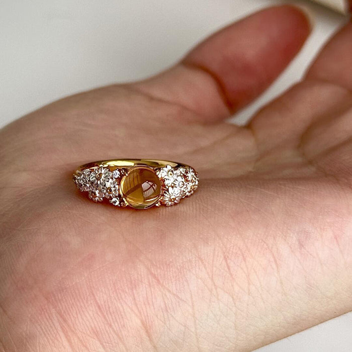 Wholesale  Ring with Enamel and Tiger's Eye Stone