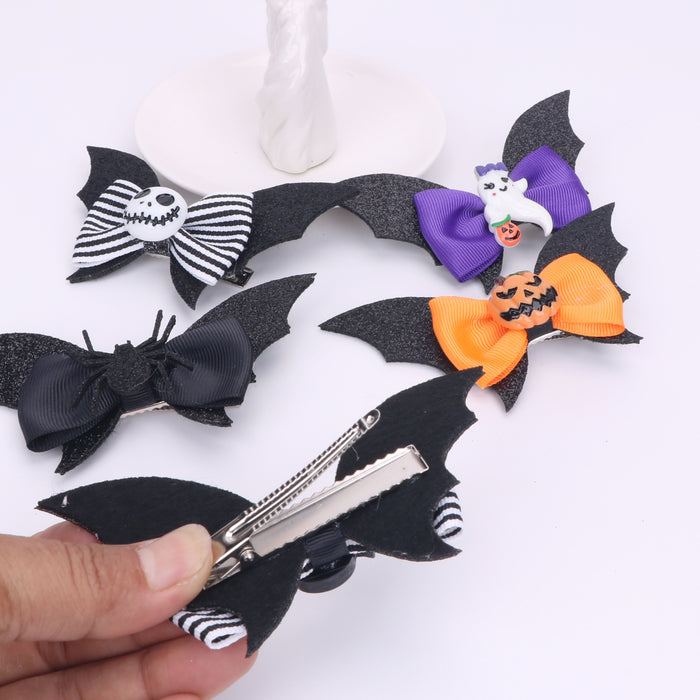 Wholesale Children Halloween Bow Hairpin JDC-HC-Bais008