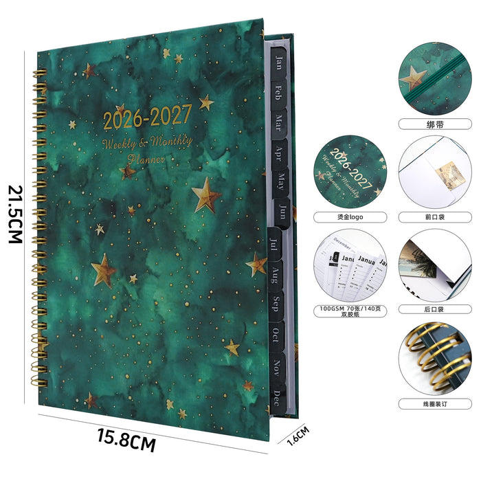 Wholesale Blooming Flowers A5 Coil Notebook Stylish Gift for Planners and Journaling