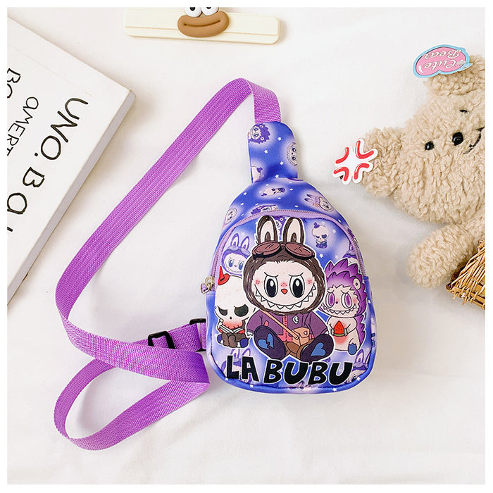 Wholesale Children' s Chest Bag  Cartoon Nylon One-Shoulder Slant