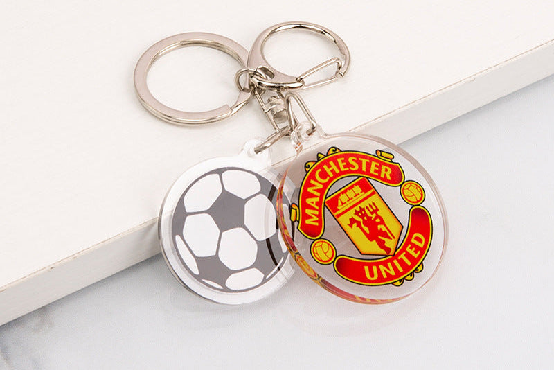 Wholesale Acrylic Keychain with Badge Fashion Accessory for Fans