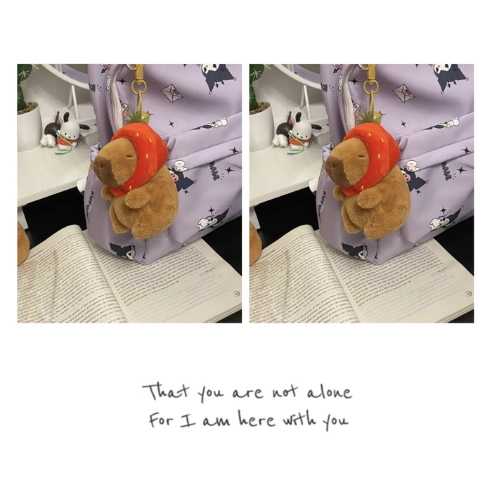 Wholesale Capybara Doll Bag Pendant Schoolbag Student Gift Gift Hanging Cute Plush