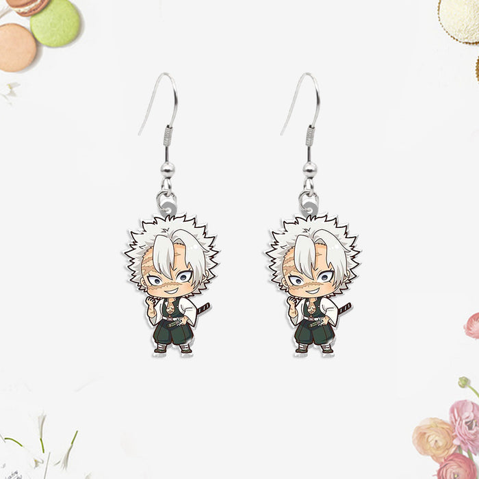 Wholesale Acrylic heat shrink earrings small pendants for teenagers