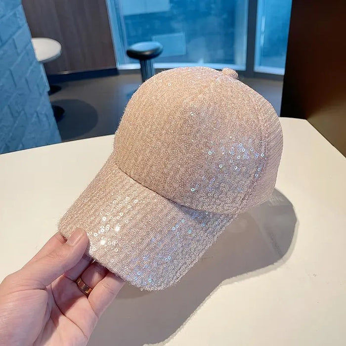 Wholesale Polyester  Glitter Baseball Net Cap JDC-FH-XuanWei001