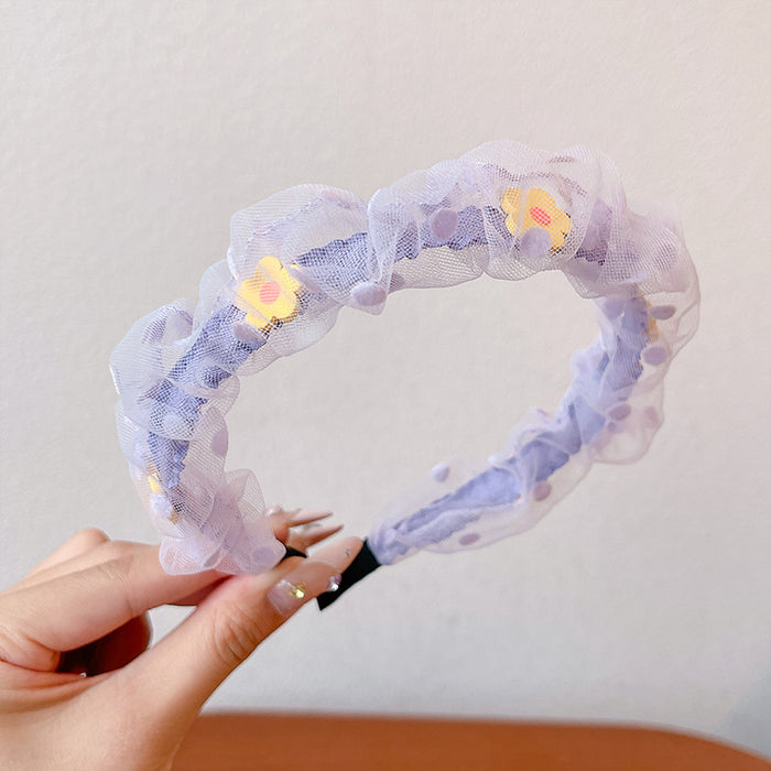 Wholesale Children' s headband girls non-slip baby hairpin headdress little girl rabbit ear bow headband