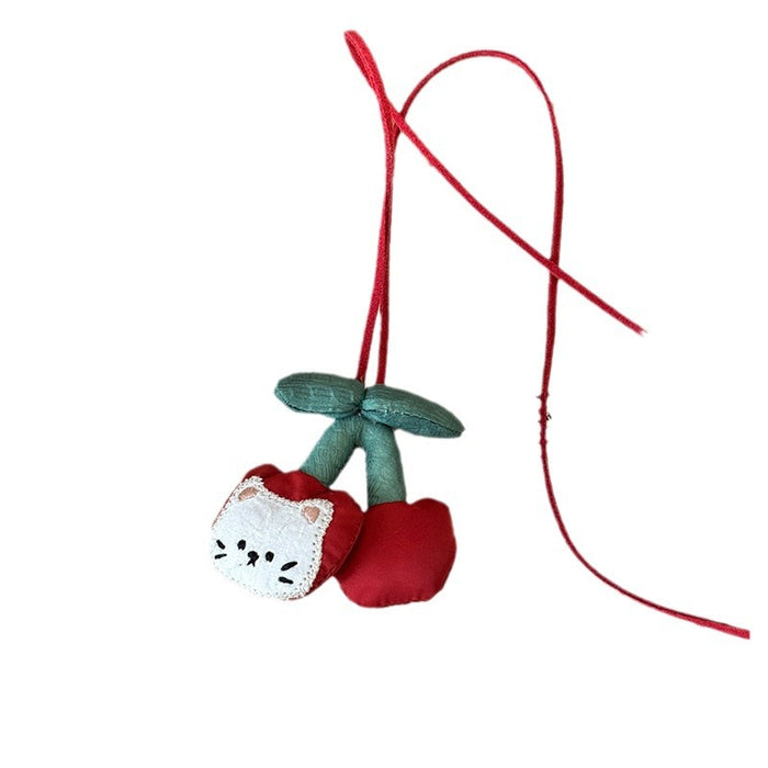 Wholesale Cute plush animal necklace, women's autumn and winter long style hanging neck sweater chain, sweatshirt chain