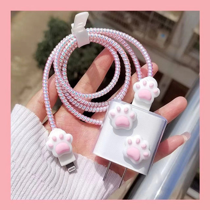 Wholesale Cute cat paw 18W/ 20W charger protective case/ soft shell