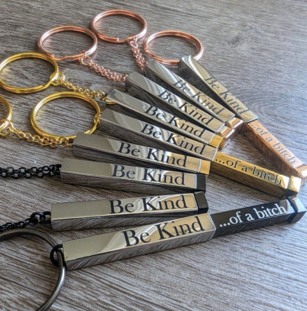 Wholesale 3D pendant necklace, stretchable stainless steel 3D vertical necklace