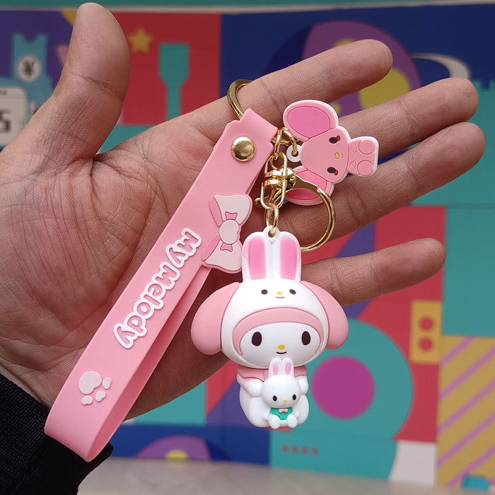 Wholesale Cartoon Silicone Doll Keychain JDC-KC-KuangK027