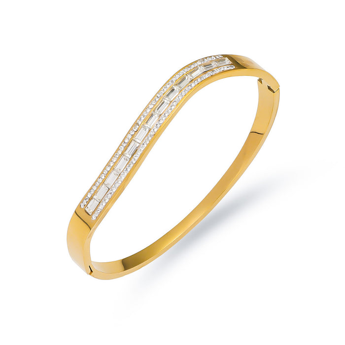 Wholesale Titanium steel bracelet, fashionable commuting stainless steel cross bracelet, spring jewelry