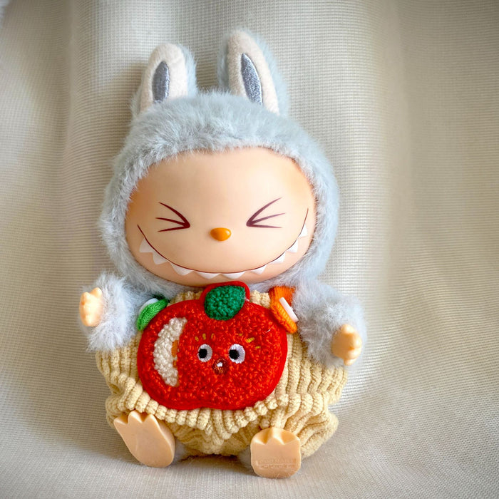 Wholesale Plush Doll Pendant Orange Overalls Little Yellow Hat Best-Selling Cartoon Doll Clothes Internet Celebrity Versatile Clothes