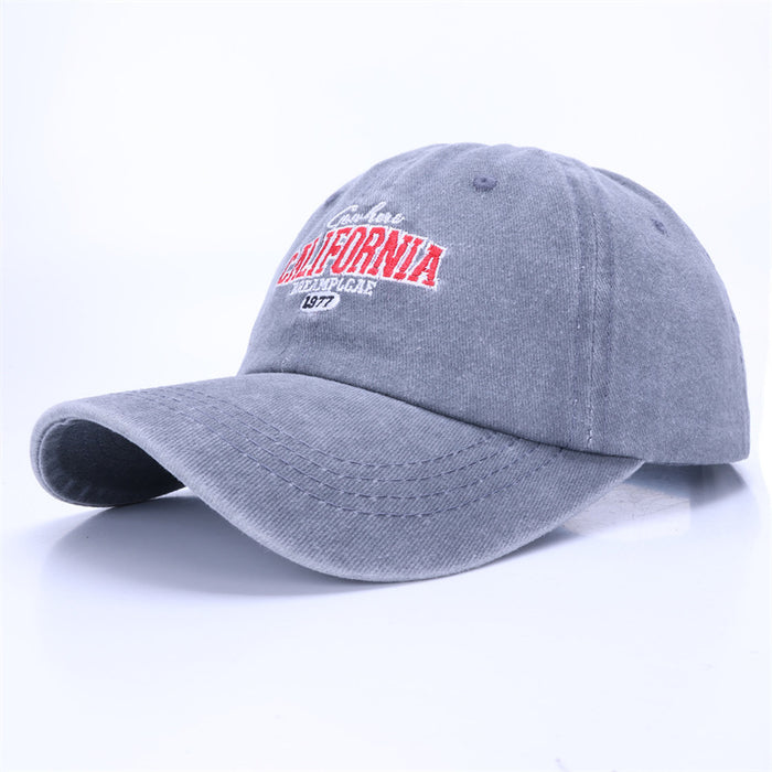 Wholesale New Fashionable Embroidered Letter Baseball Hat Spring/Summer Washed Cotton Sunshade Duck Tongue Hat