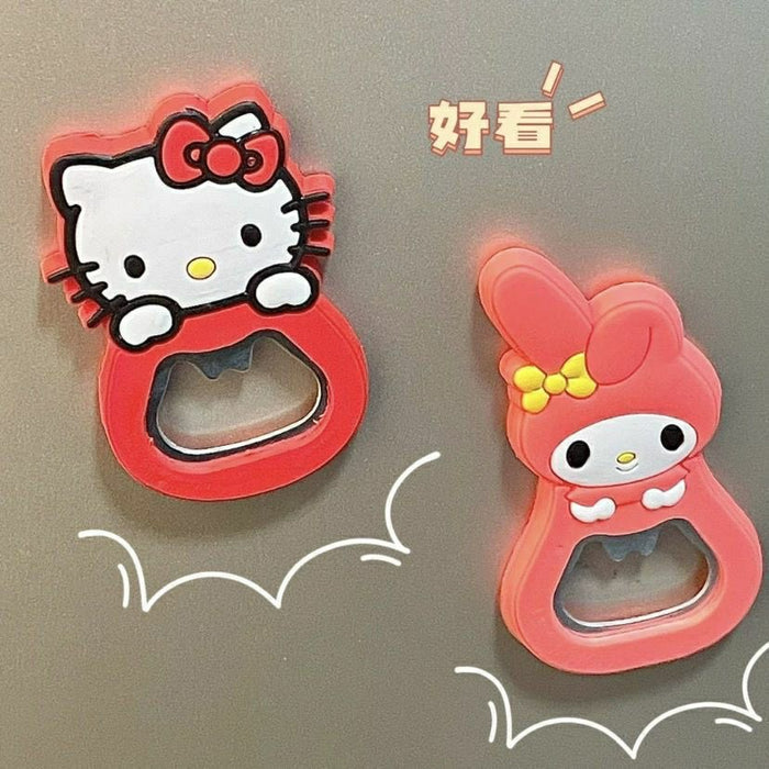 Wholesale Cartoon Cat Folding Bottle Opener Fridge Magnet Party Favor
