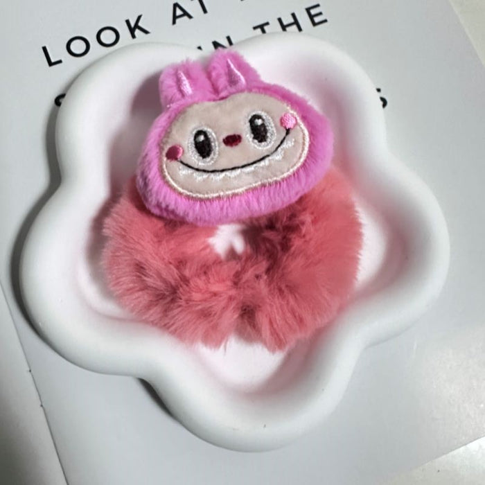 Wholesale Cartoon Cute Plush Rubber Band Hair Band Furry Children' s Sweet and Non-Harmful Hair Headband Hair Care