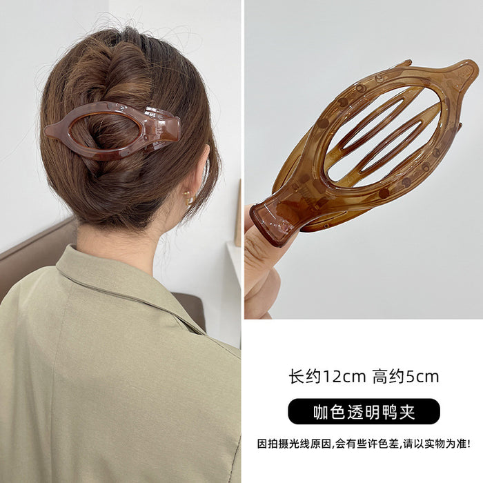 Wholesale Pearl Head Clip Headwear Frog Buckle Hairpin Women's  Duckbill Clip Hairpin