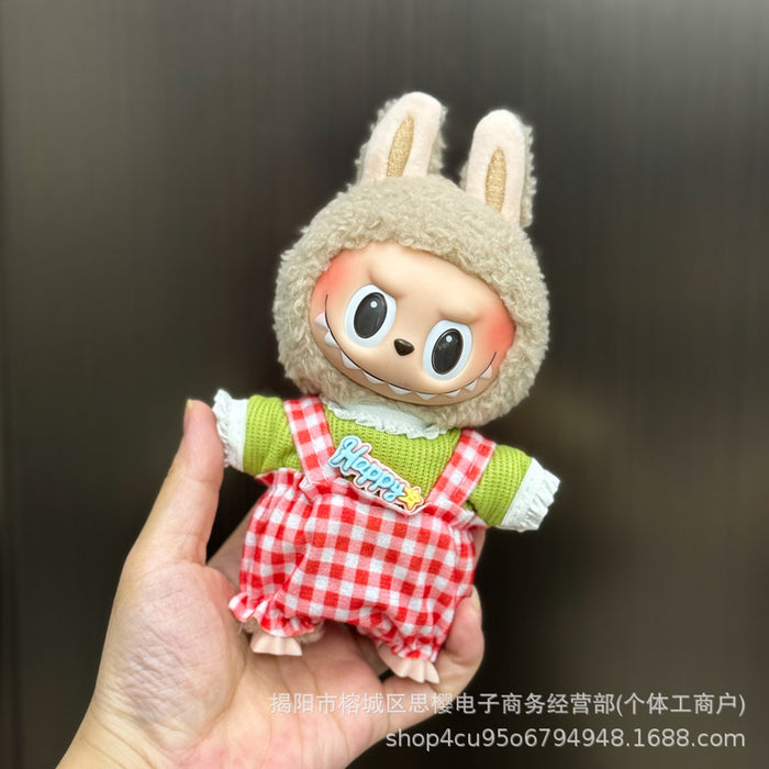 Wholesale 17cm plush replacement set for mini doll clothing