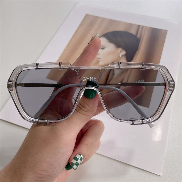 Wholesale Conjoined Sunglasses with Large Frame, Fashionable and High Beauty Sunglasses
