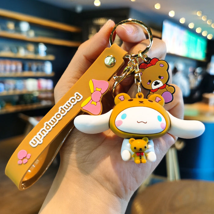 Wholesale Cartoon Silicone Doll Keychain JDC-KC-Tingm286