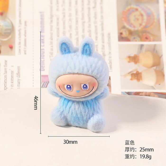 Wholesale flocked cute mini figurine