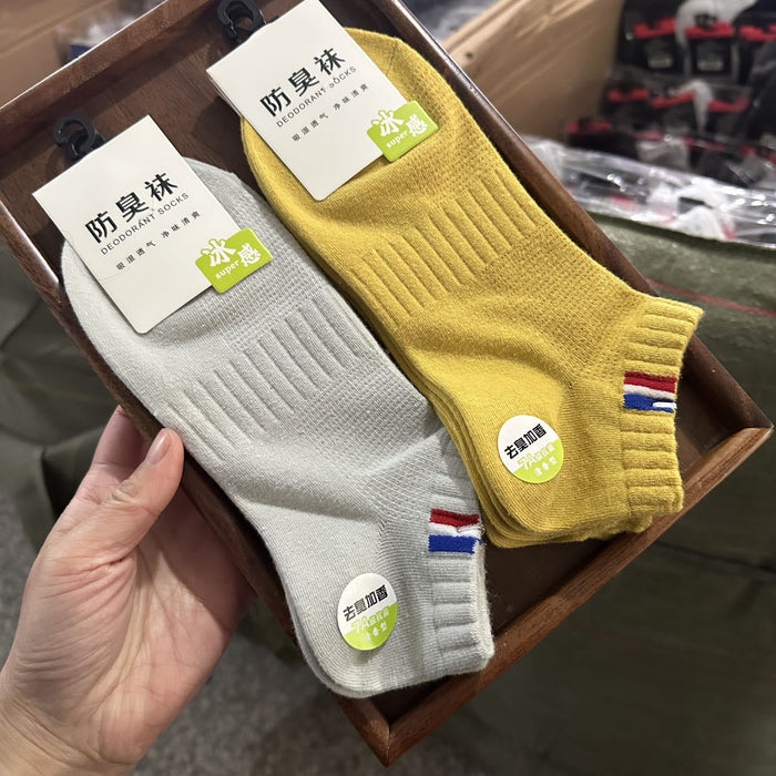 Wholesale Sports socks, anti odor and sweat absorbing socks, thin short socks, cotton socks, white short tube socks