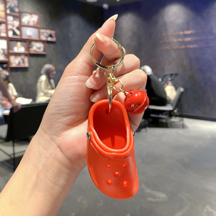Wholesale Cute Mini Hole Shoes Keychain Pendant Toy Small Shoes Backpack Accessories