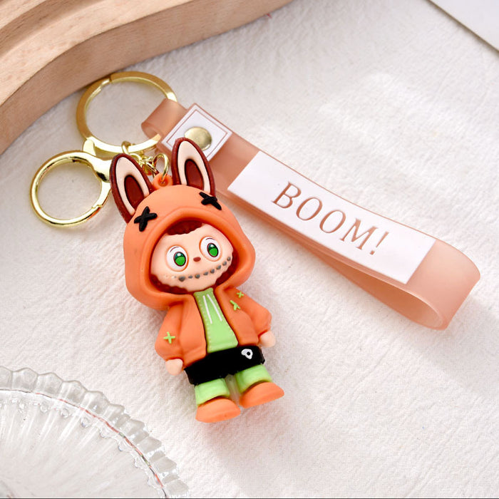 Wholesale Keychain Cartoon Pendant Cute Doll Soft Rubber Backpack Pendant