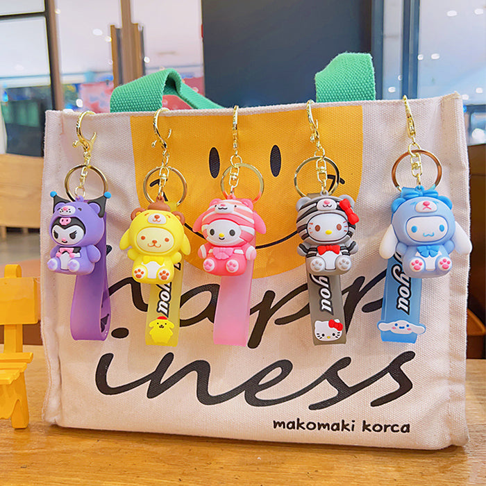 Wholesale Cartoon Doll Silicone Keychain JDC-KC-MingT281