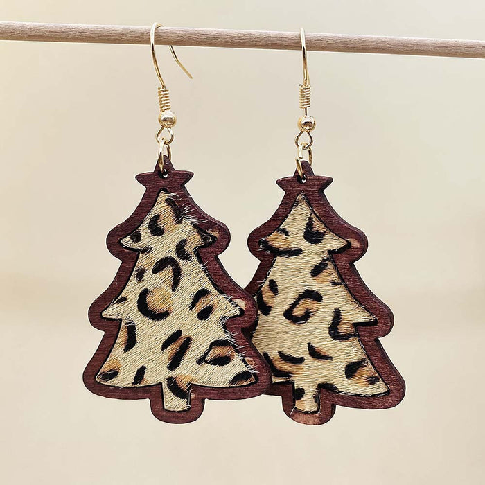 Wholesale Christmas lights,  red plaid acrylic earrings